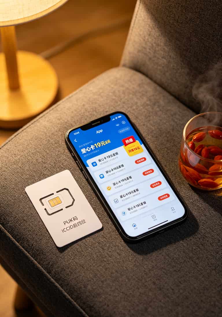 中兴随身WiFi天线版好用吗?配上“爱心卡19元流量”才真香 运营商App套餐列表页,爱心卡19元套餐显示“热推”标签