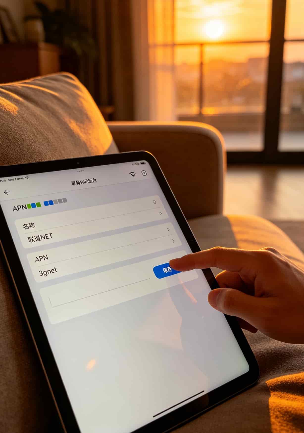 随身WiFi后台APN设置页面截图