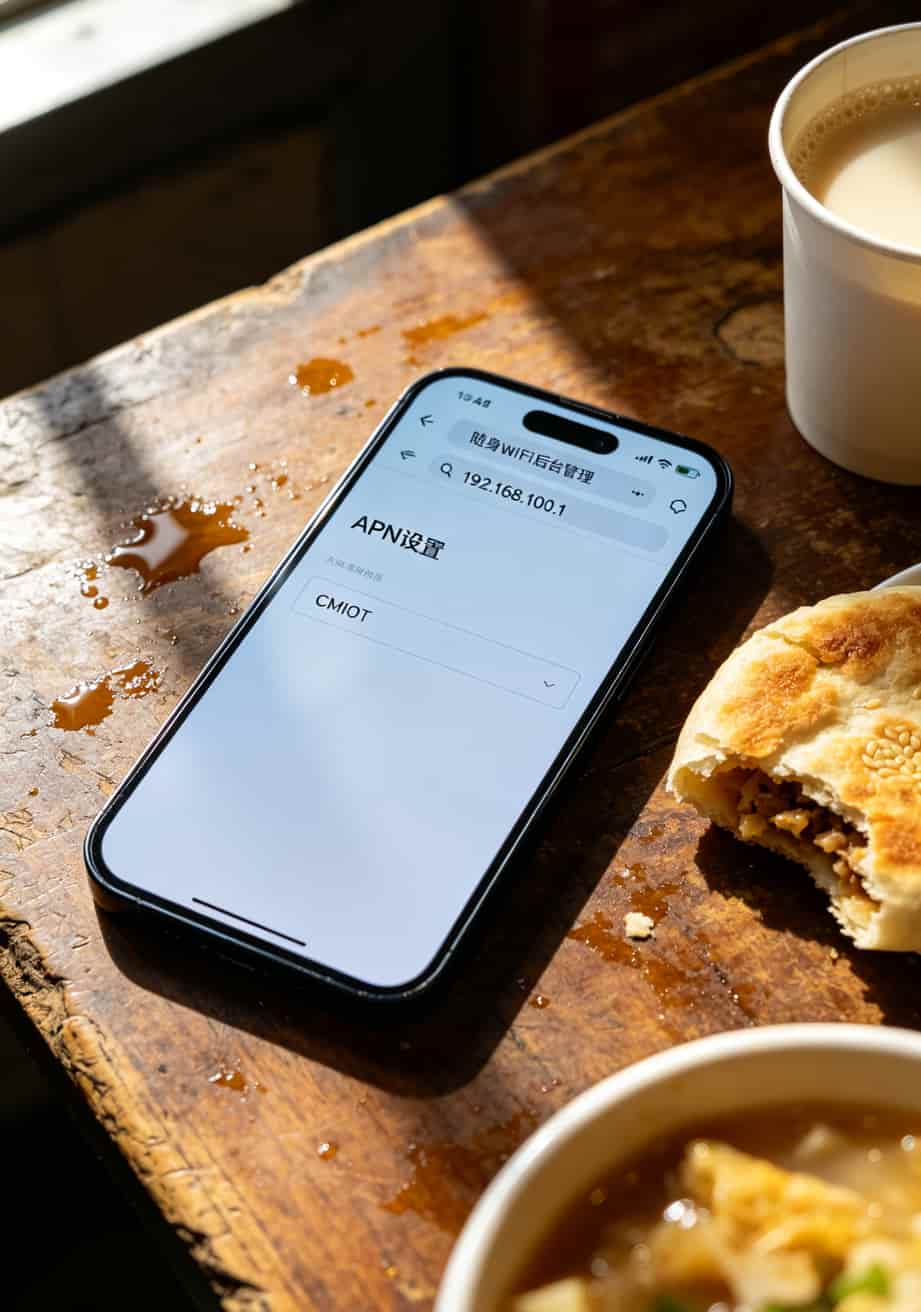 别再信“纯9元流量卡”了,郑州老哥吃了8年亏才敢跟你说真话 随身WiFi后台APN设置修改界面