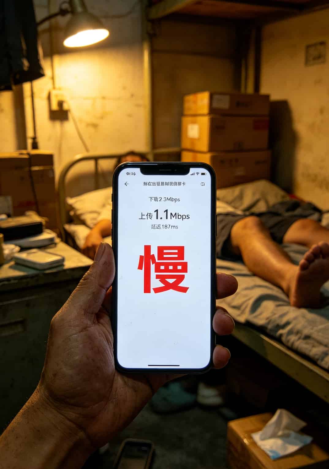 百物云流量卡是正规卡吗?我办了10张卡,把话撂这儿 手机测速截图,下载速度仅2.3Mbps,上传速度1.1Mbps