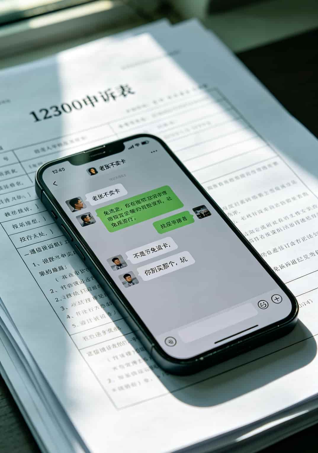 办免流量卡多少钱一张?2026真实避坑指南(老张实测) 老张在回答粉丝问题的微信聊天截图