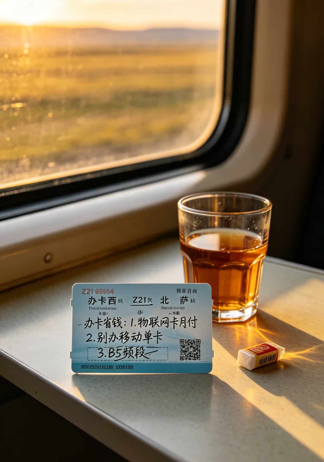 办什么卡流量最划算?我踩坑3年的答案都在这里了 一张火车票背面,手写着三行关于办卡的建议,字迹潦草但能看清