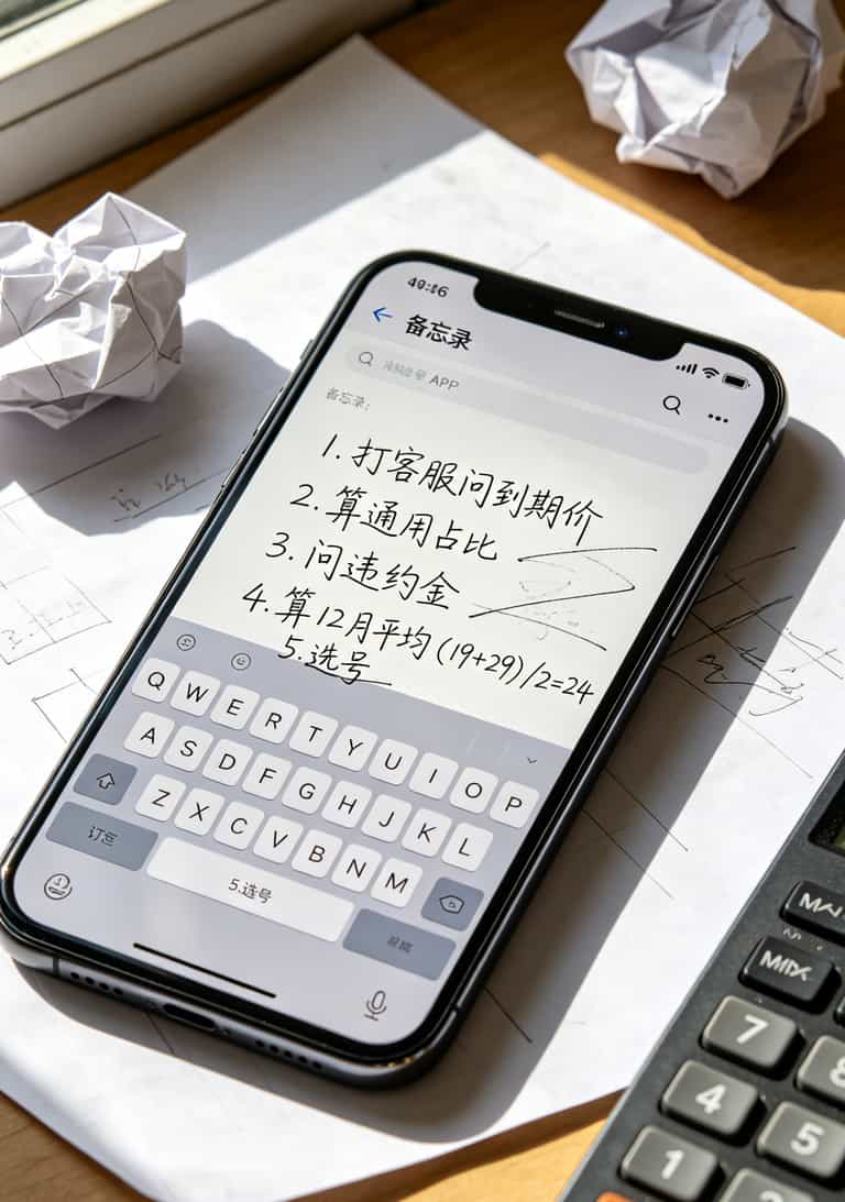 办什么卡便宜流量多?2026流量卡终极避坑指南 | 联通29元103G实测一年没翻车 手机备忘录截图,手写记录五步法和计算公式