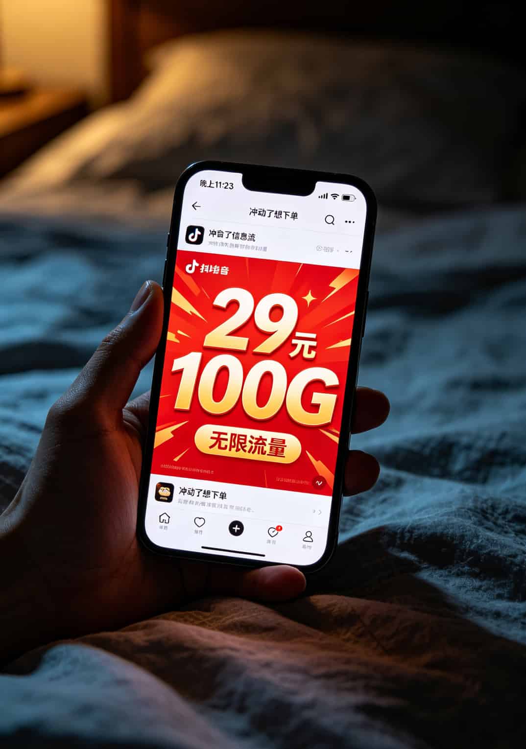 办流量卡那个划算?成都双流用户三年换了四张卡,告诉你答案 手机刷到低价流量卡广告的截图画面