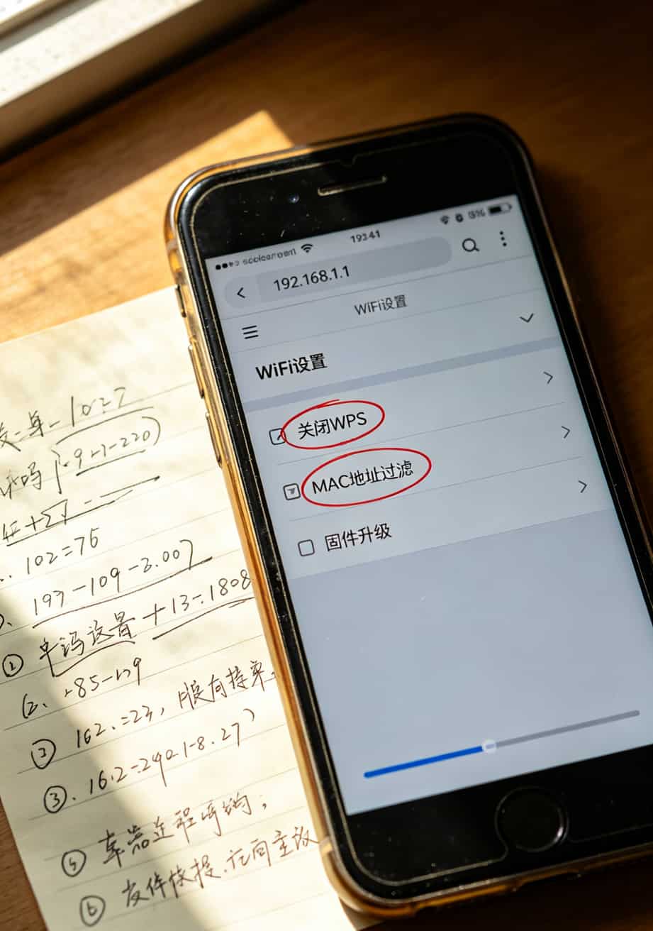 随身WiFi配霸王卡流量,我亏了三千块才整明白的8个真相 设备后台管理页面的截图,圈出需要设置的关键选项