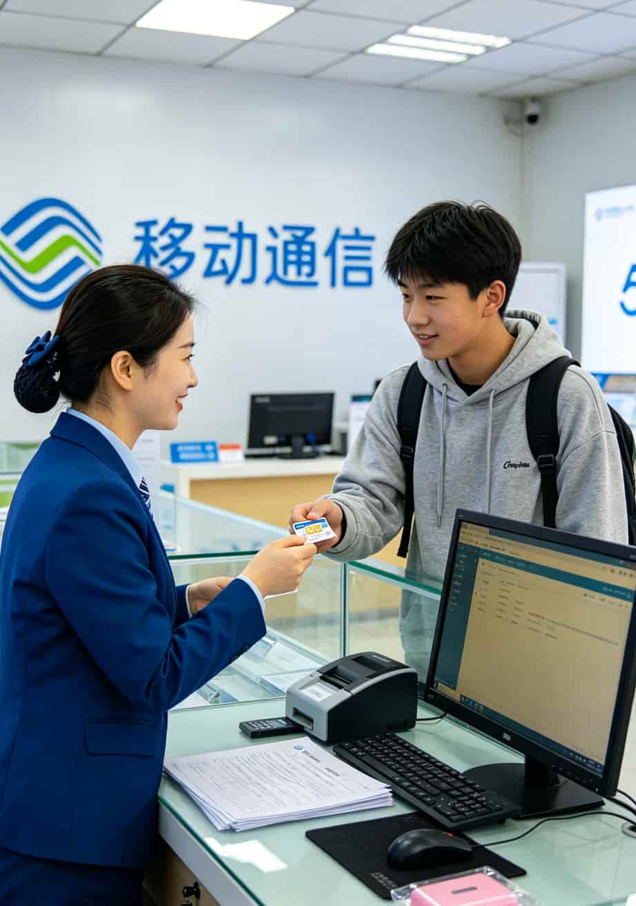 2020年最划算的流量卡移动实测:月租19拿80G通用+30G定向,亳州学生这样办 亳州光明路移动营业厅内部办理业务场景
