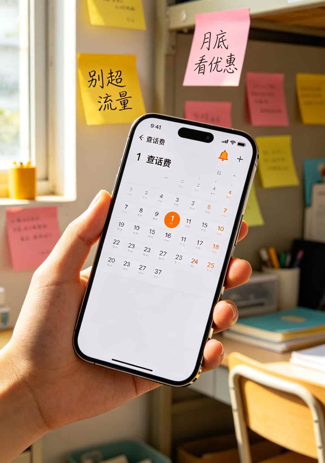 流量卡水太深?我花了三千块买来的教训(能省一个是一个),附**可以选号码的流量卡**避坑指南 日历闹钟设置截图,标注每月1号查话费