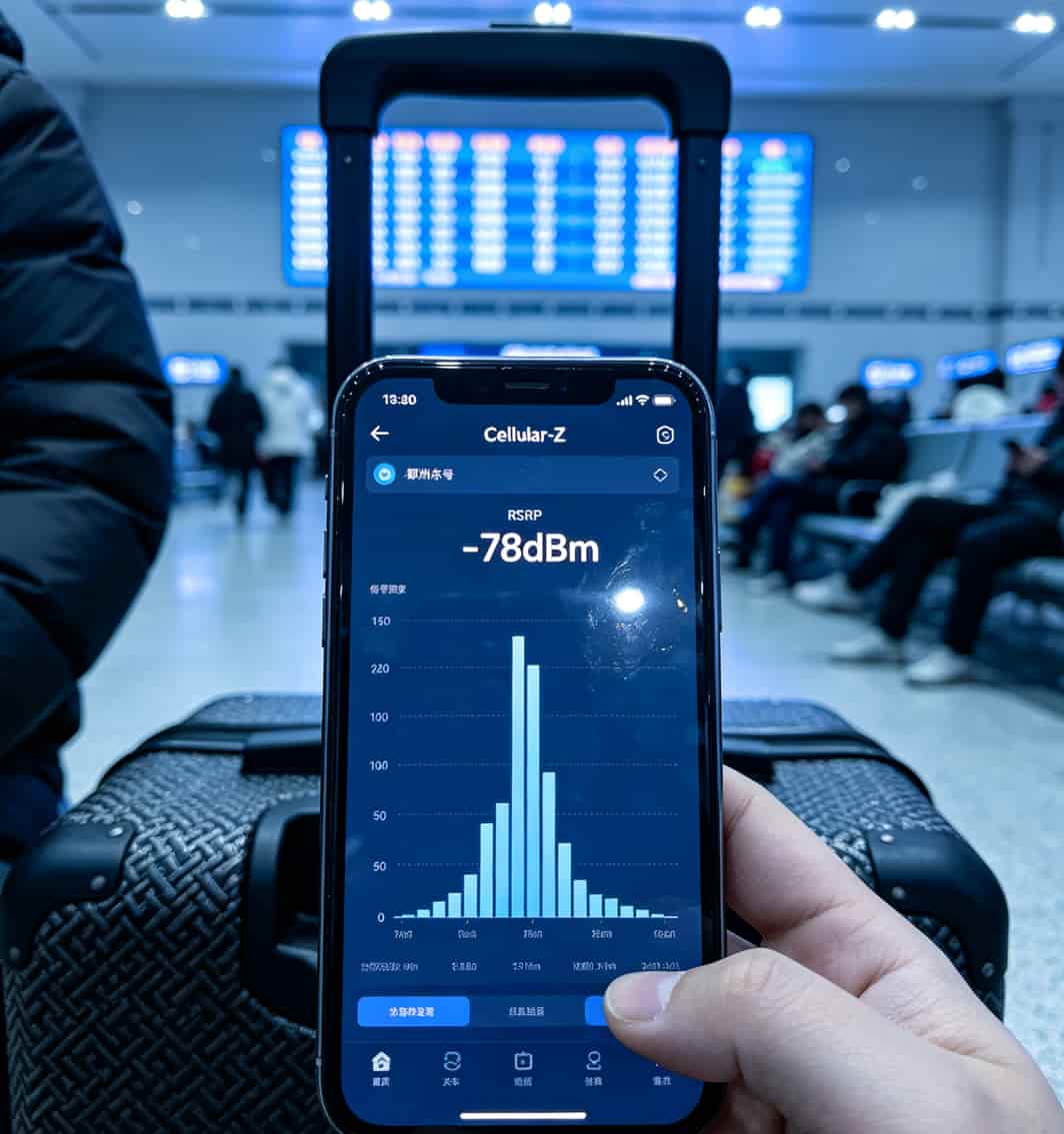 流量卡千万别瞎买!我用中兴华为随身WiFi踩了8个坑,省钱方案在这 Cellular-Z APP界面显示RSRP数值-78dBm