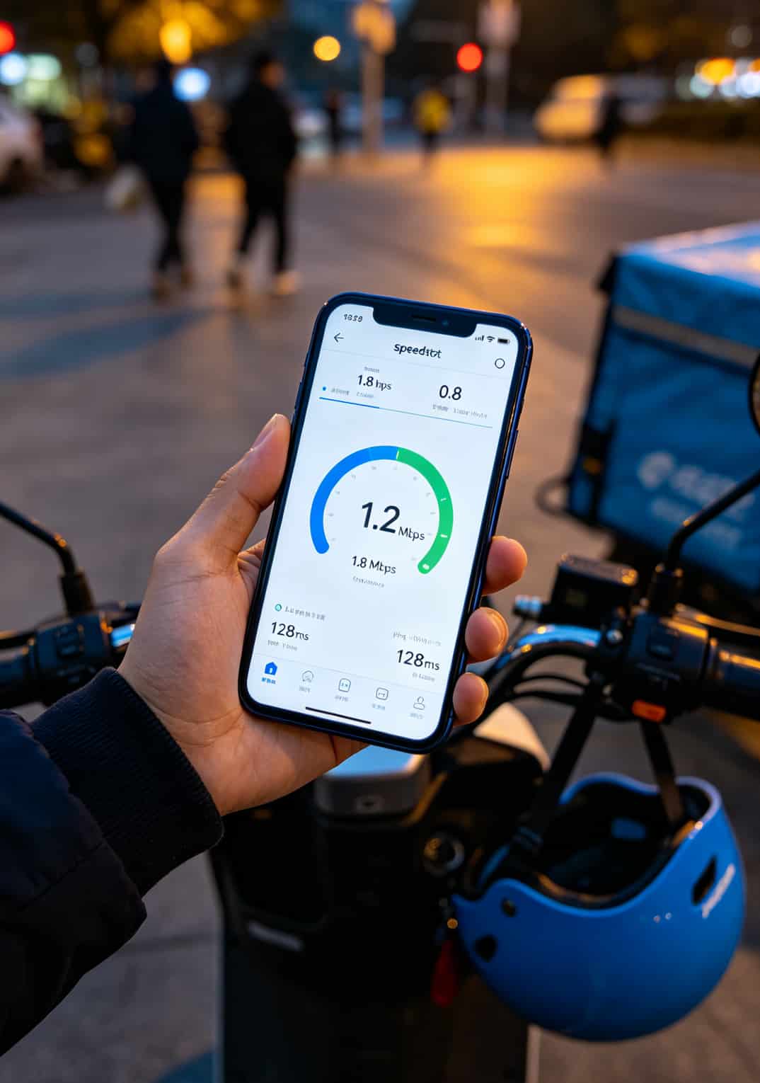 便宜的流量卡套餐,我换了12张才敢说:29元80G最稳,别信9元100G 手机网速测试截图,显示1.2Mbps,配文“限速后连图片都发不出去”