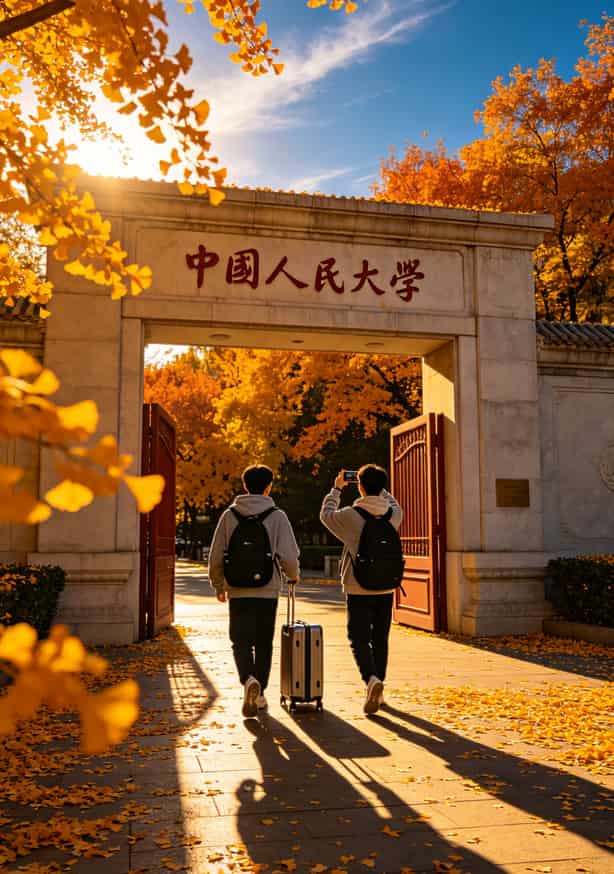 人大老学姐掏心窝:一张便宜好用的大流量卡,真不用多花冤枉钱 中国人民大学东门秋天银杏叶落满地的校园风景