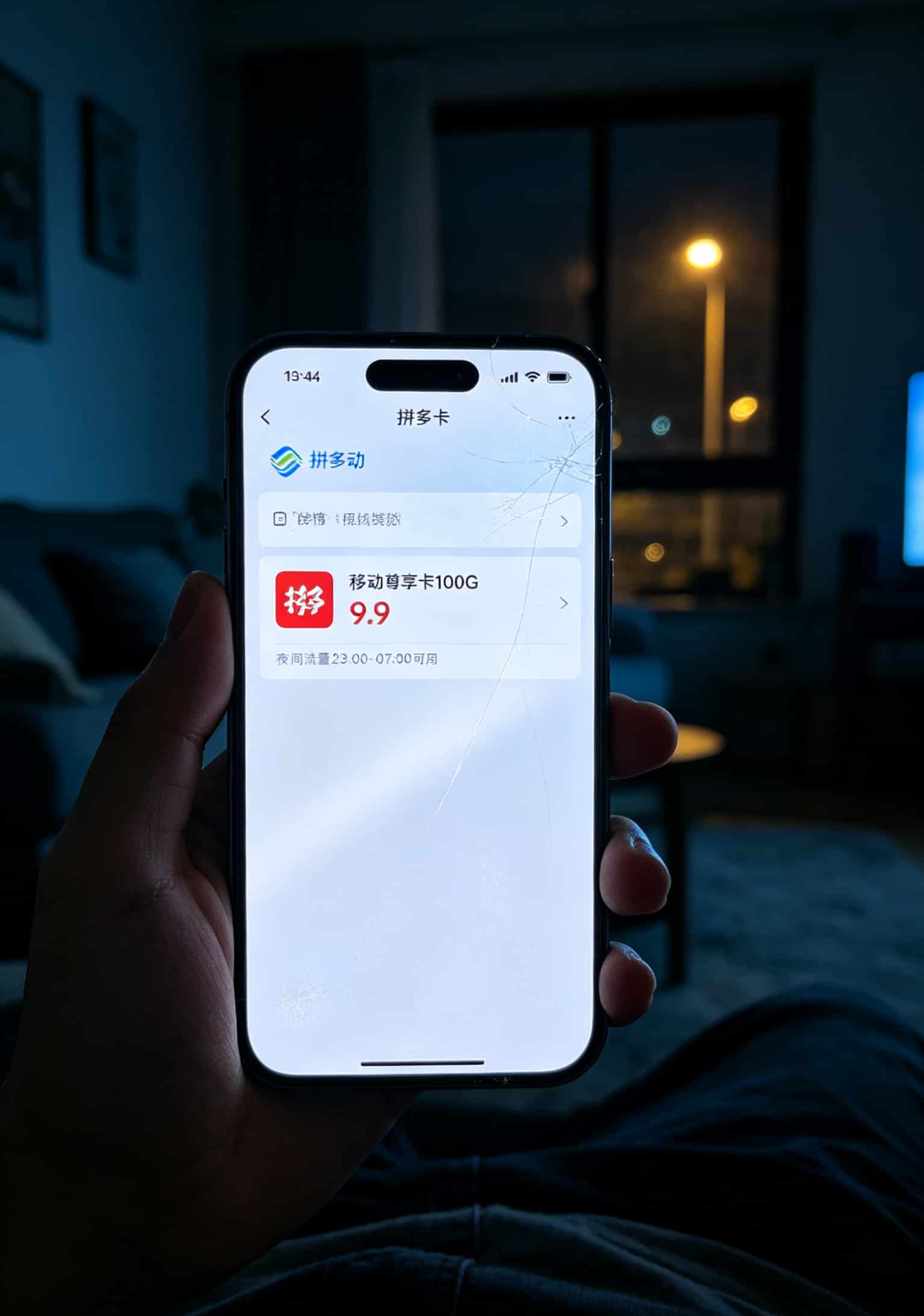 一张便宜移动流量卡把我折腾了三个月,中兴随身WiFi用户别学我(实测推荐) 拼多多上9.9元移动流量卡的商品页面截图