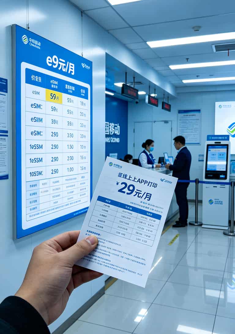 被坑了三次才总结出这张esim大流量卡避坑地图(附实测数据) 成都运营商营业厅价目表eSIM套餐59元每月比线上贵一倍