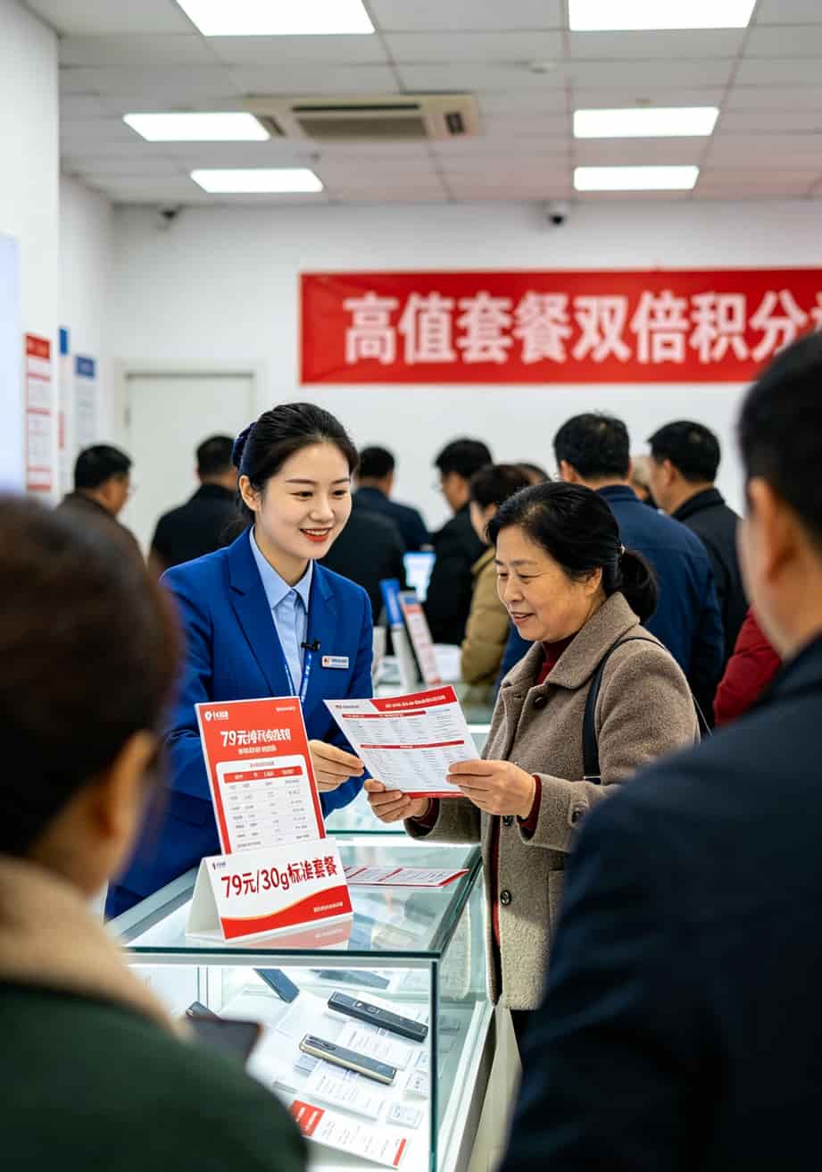 租房党、出差狗都懂的痛:一张39元100g通用流量卡,比699元随身WiFi更稳 运营商营业厅服务台排队办理业务
