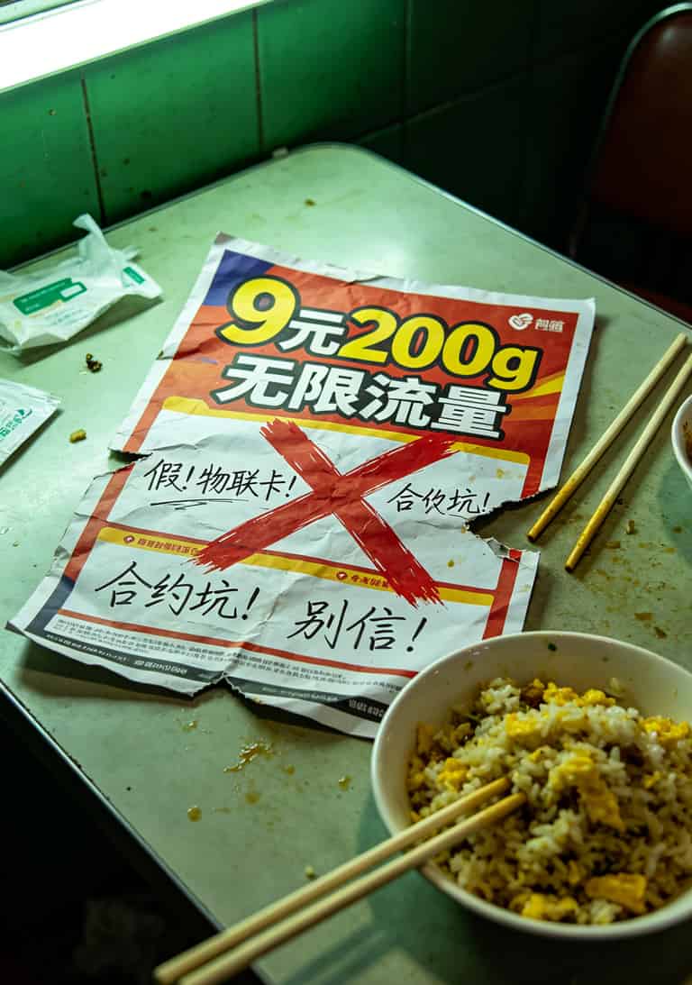 换了27张卡才整明白:2026“200g流量卡全国通用流量”这么选才不踩坑 一张写满“不买”红叉的流量卡宣传单