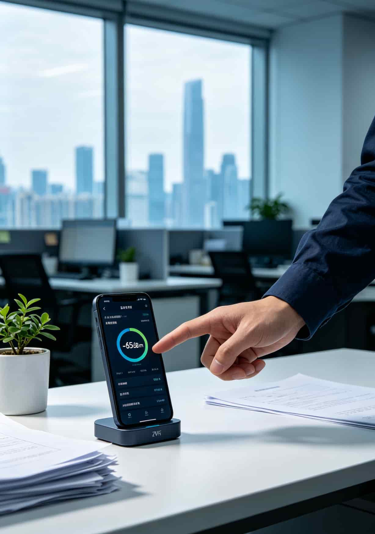 用了三年中兴随身WiFi才明白:办好一张9元105g通用流量卡,比换设备管用十倍 广州天河区某办公室内中兴随身WiFi信号强度界面