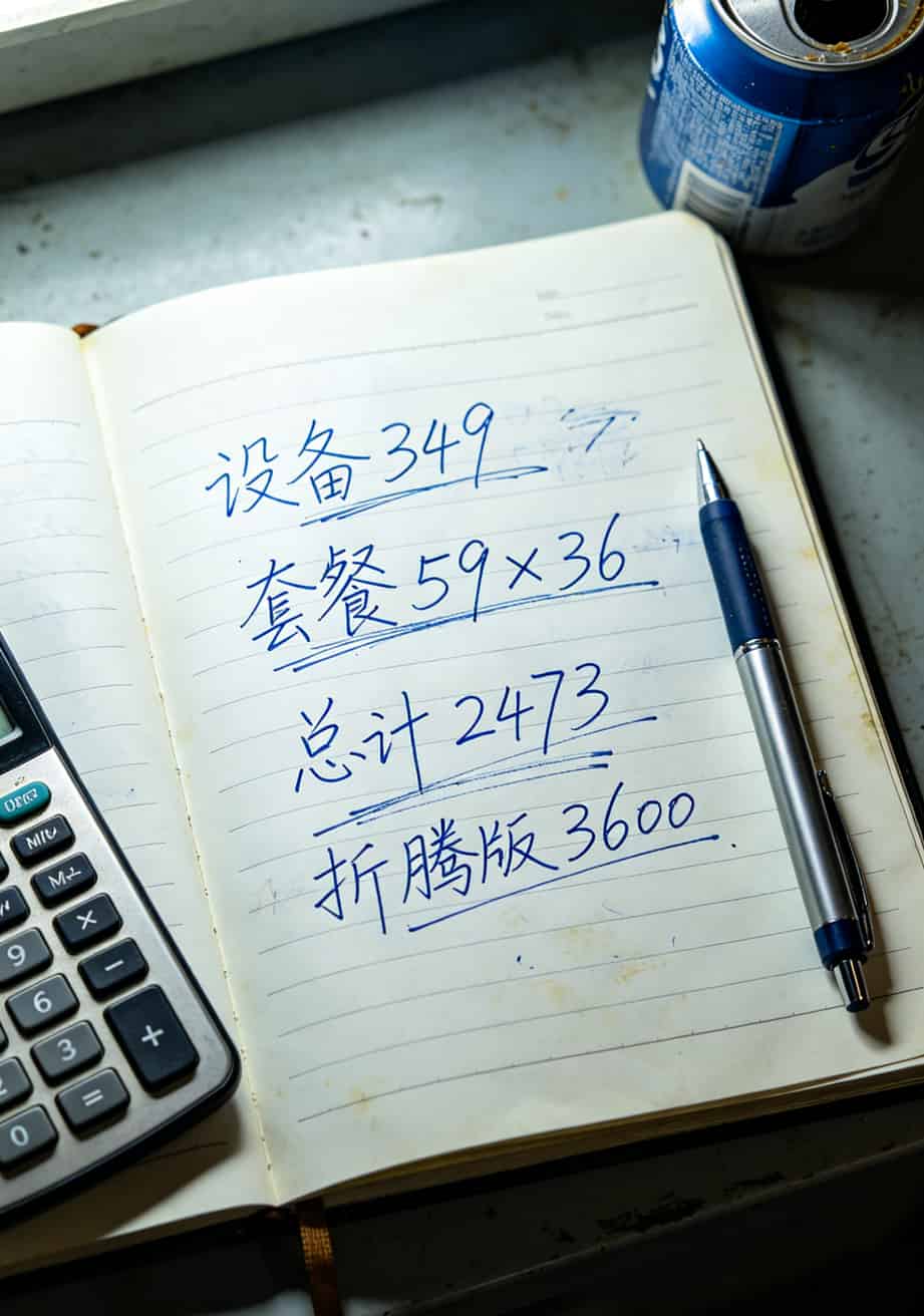 20260508_031106_便宜电信流量卡_final 手写账本照片,对比不同方案三年总成本