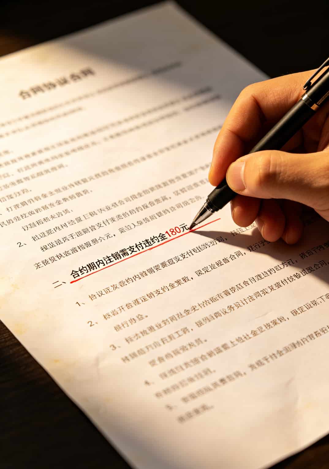 人大新生办卡避坑指南:办理啥卡流量多?实测48元80G最划算 流量卡合约条款截图,用小字写着各种限制条件