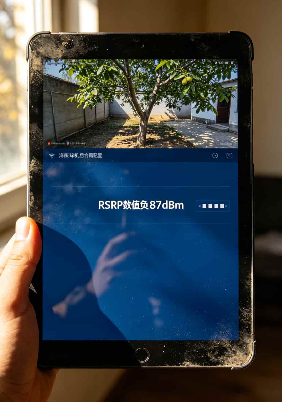 20260508_023753_4g球机流量卡_final 海康球机后台网络状态界面,RSRP值显示-87dBm
