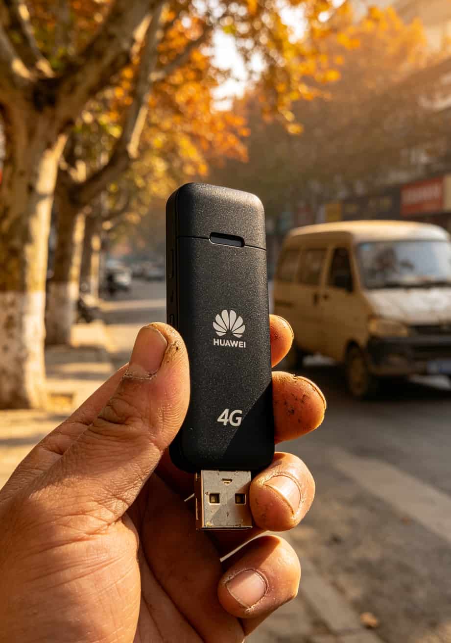 别再信“纯9元流量卡”了,郑州老哥吃了8年亏才敢跟你说真话 华为E8372优盘随身WiFi实物图