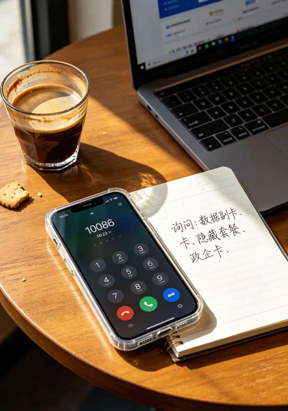 长期流量卡是真的吗?三年踩坑经验告诉你:真的,但得这么找 手机拨打运营商客服电话的界面