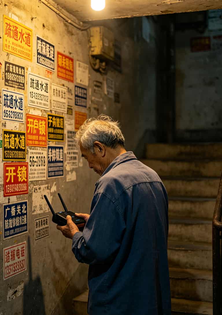 办流量卡要收费吗?随身WiFi水太深,我卖了半年卡才敢说实话 老唐拿着“终身免费”设备的背影