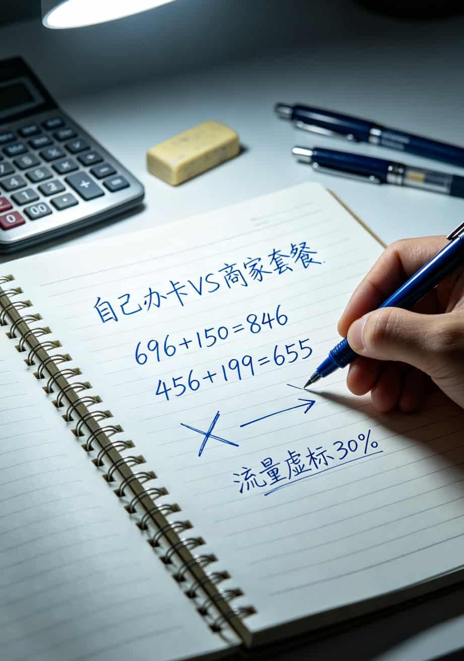跑了7趟营业厅换了4张卡,终于搞懂电信4g卡有哪些套餐流量多的(29元100G上车方法) 两年费用对比计算图表