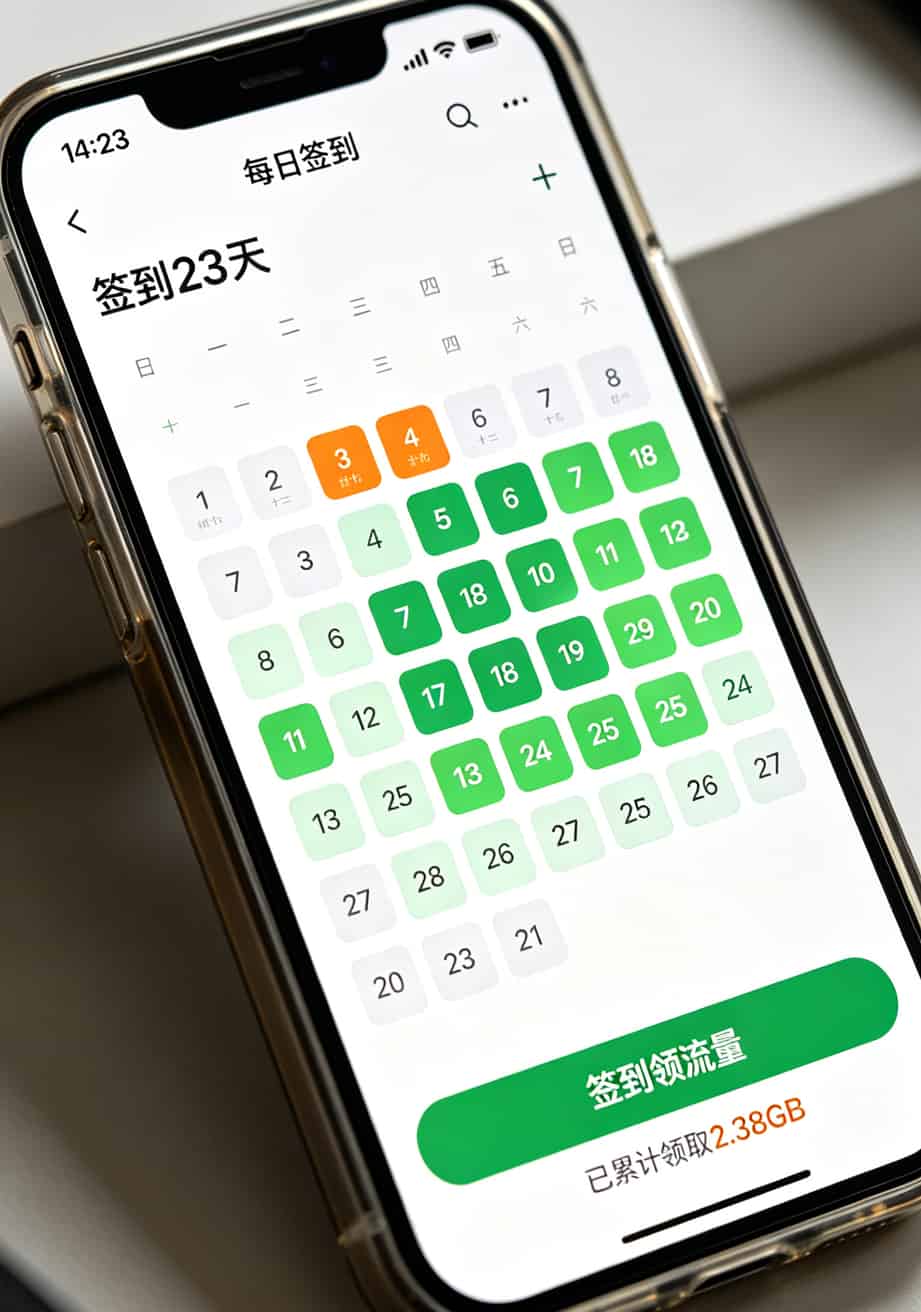 办了七八张联通卡,我终于搞明白哪个最划算——避坑+实测+省钱 联通App签到领流量的界面截图