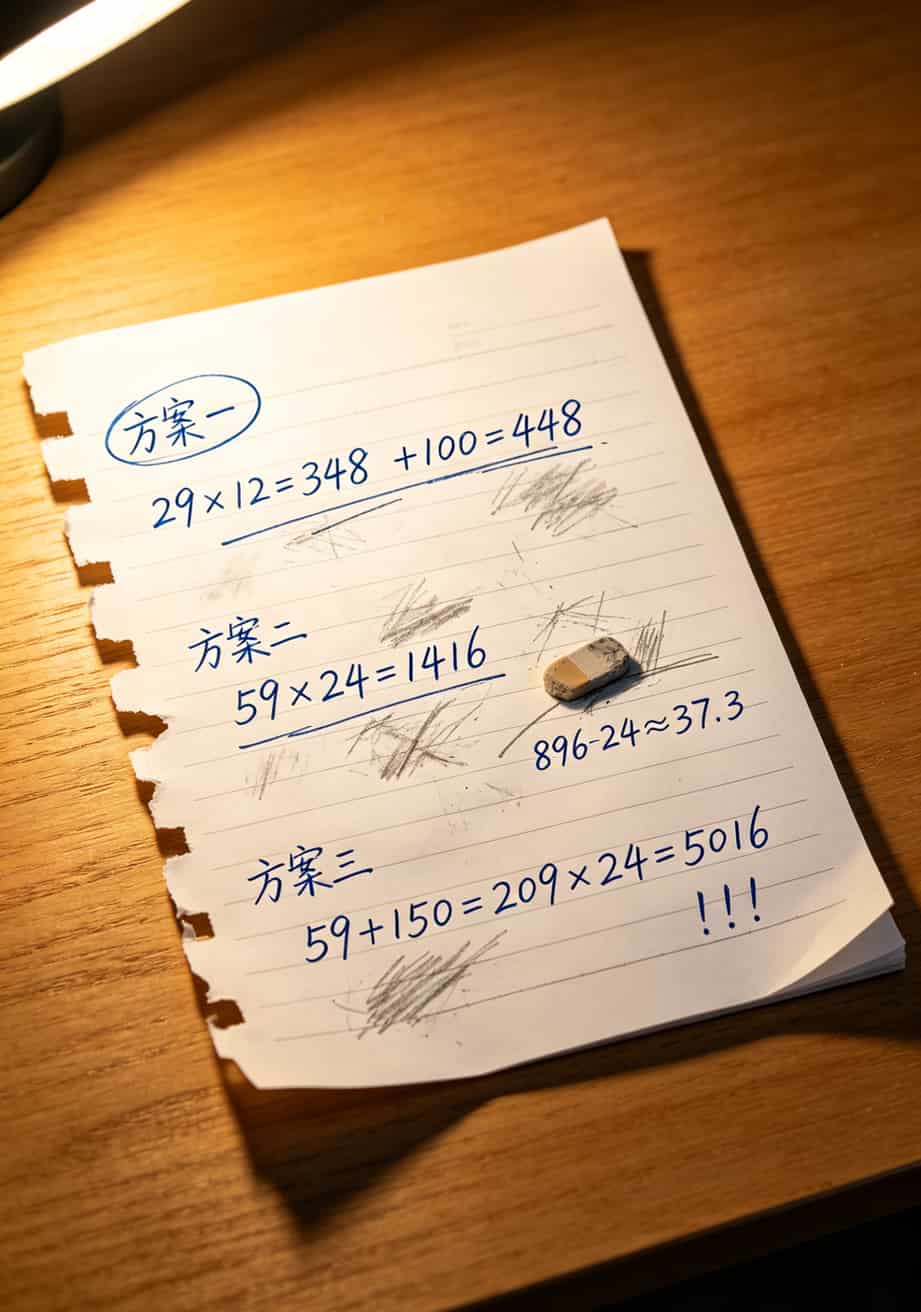 流量卡便宜流量多?别再交智商税了!老周8年实战给你兜底 一张手写的计算草稿纸,上面涂涂改改写着三种方案的费用对比