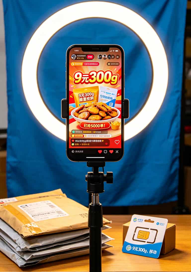 300g超大流量卡移动版实测:8张卡踩坑总结,别再被随身WiFi割韭菜了 直播间流量卡话术套路拆解图
