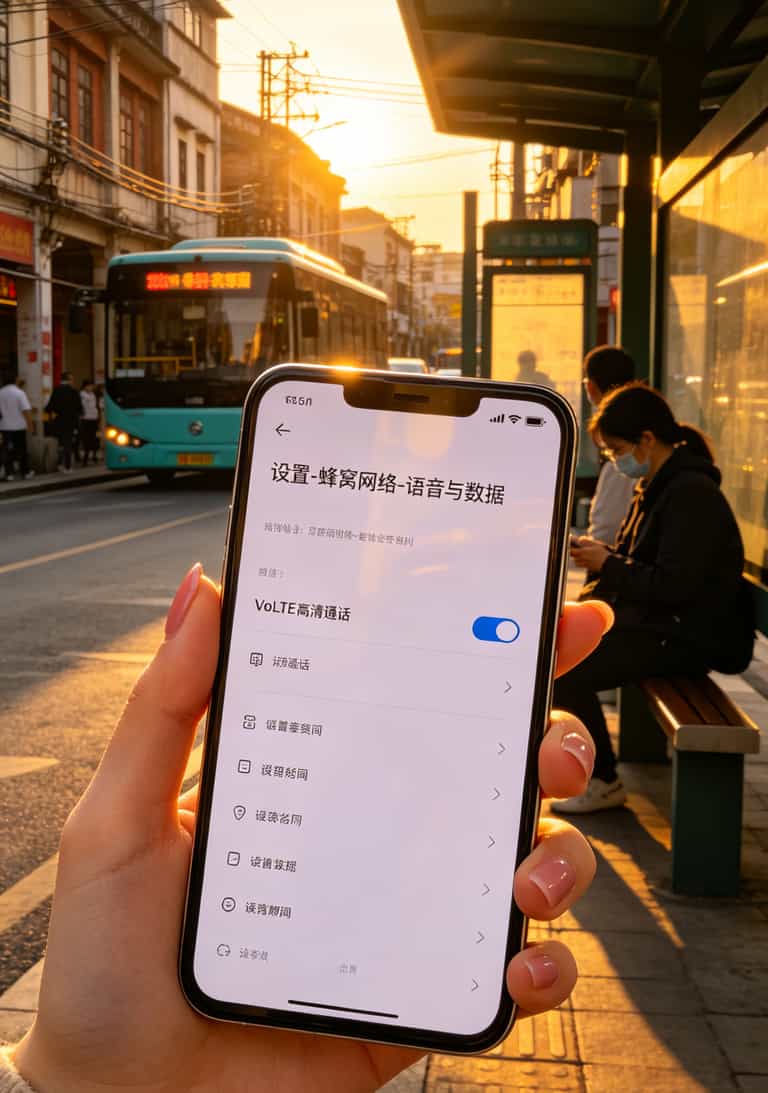 佛山买流量卡,死磕这三个字就对了:不是定向流量的流量卡 VoLTE通话功能开启设置页面