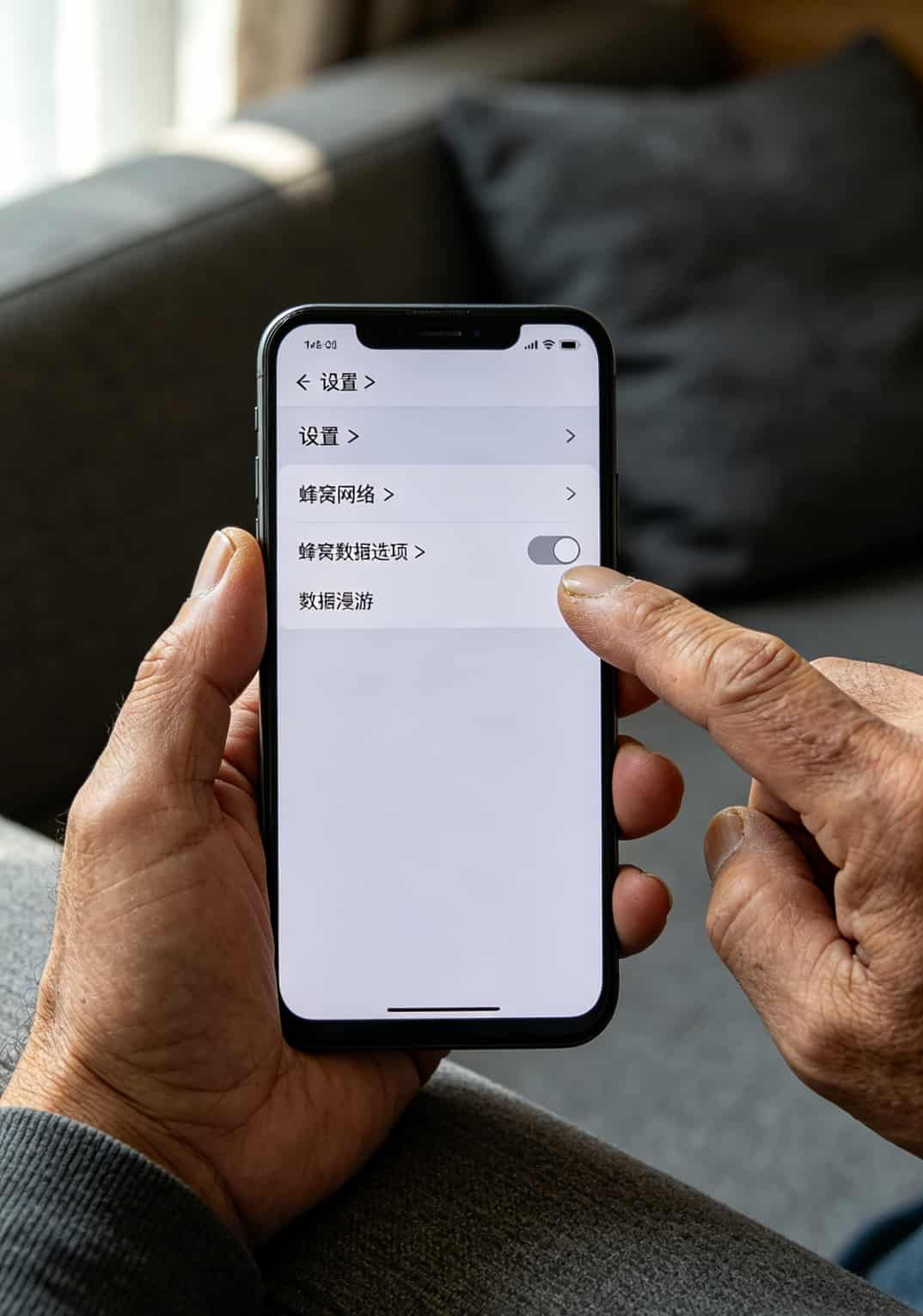20260508_024653_22卡_流量_final 手机设置界面截图,显示关闭国际漫游功能的操作路径