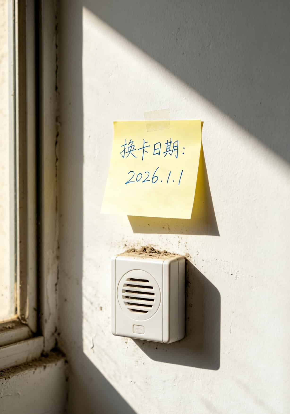 报警器流量卡千万别乱买!我店里被偷后才搞明白这些门道(附10条血泪经验) 报警器流量卡续费提醒贴纸示例