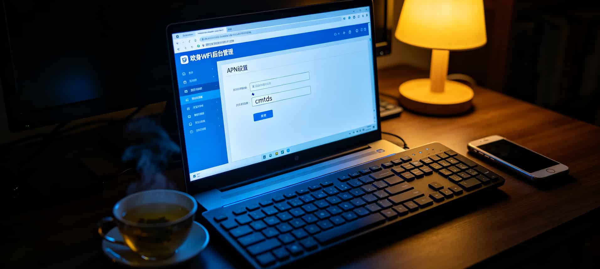 随身WiFi别瞎买!我换了四台才搞懂啥叫真不限速流量卡(附避坑清单) 设备后台APN设置界面截图