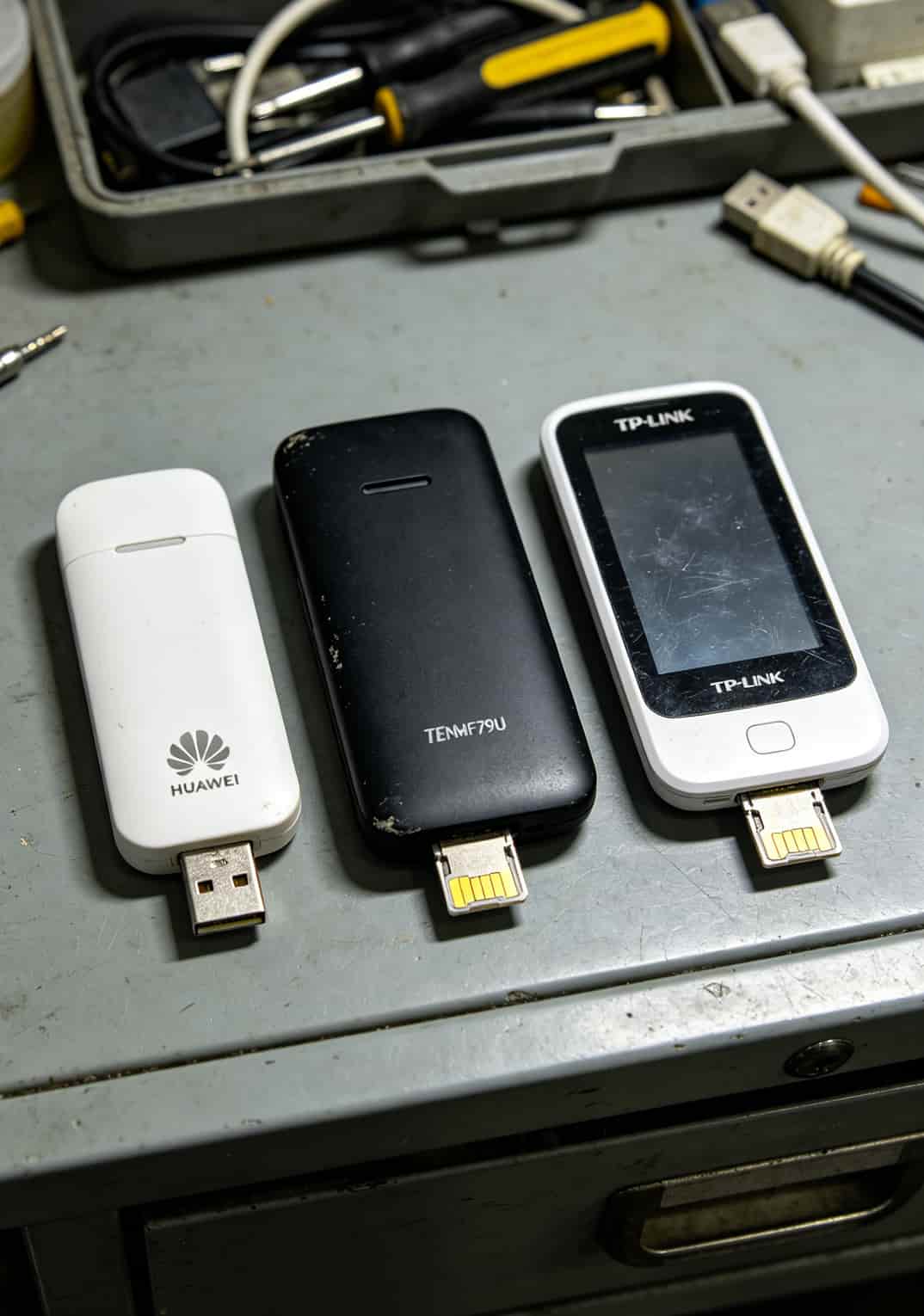 流量卡29元流量卡和免插卡随身WiFi哪个坑少?我花了3个月测出答案 主流插卡随身WiFi品牌实拍,华为、中兴、TP-LINK三款并列