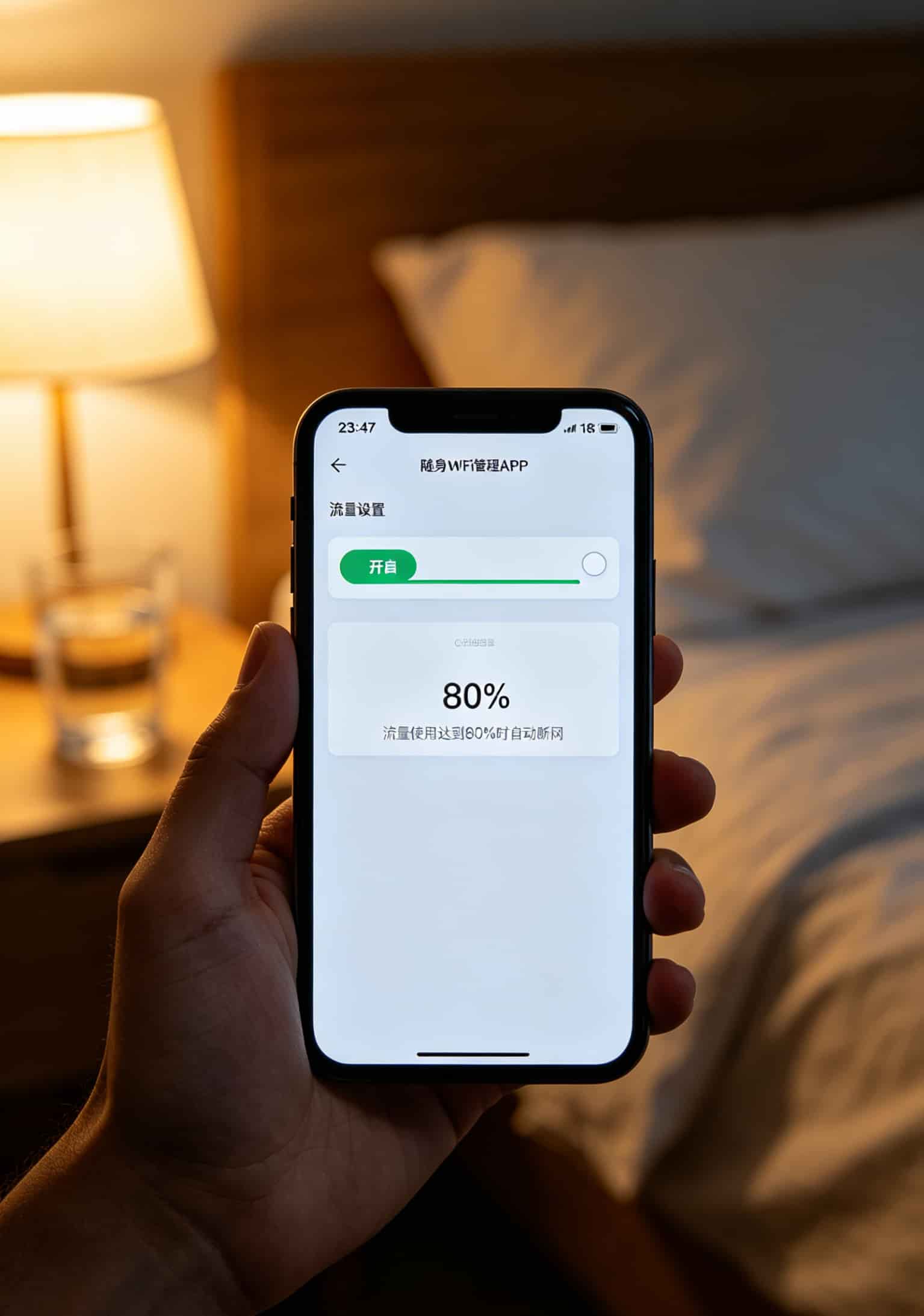 9元15g流量卡+几十块的随身WiFi,我劝你别碰(内附拆机实测) 随身WiFi管理APP的流量预警设置界面截图