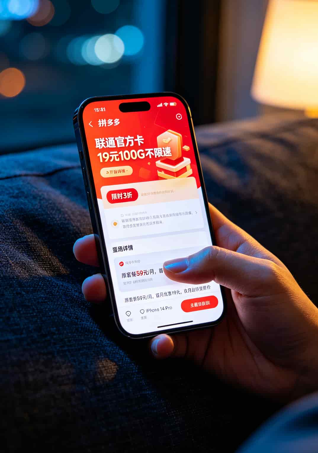 我跑了七八个营业厅,总算找到一张打电话便宜流量多的卡(每月省100+) 手机截图显示线上低价流量卡商品页面,标注“19元100G”