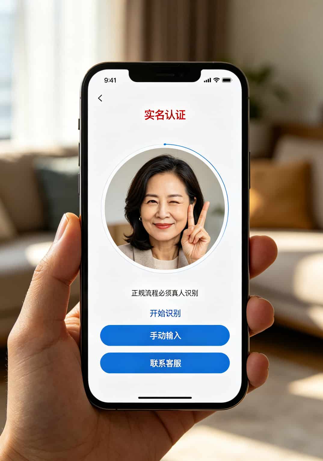 49元200g流量卡别瞎买!我花2000块踩坑5次,终于找出随身WiFi最佳拍档 正规SIM卡激活人脸识别验证界面