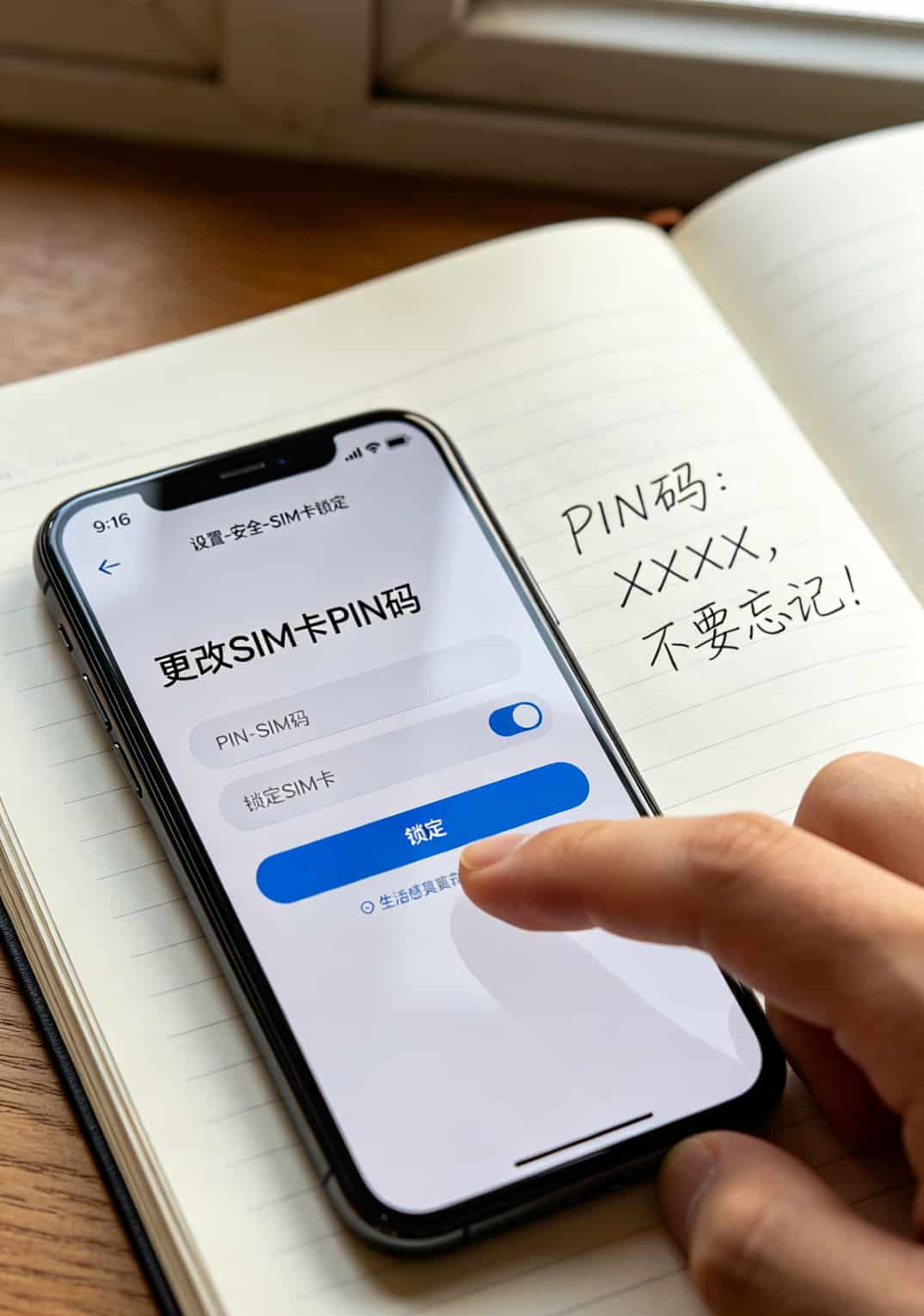 29元套餐流量卡是真的吗?我实测5张卡,结论和你听到的不太一样 手机设置中SIM卡PIN码设置的界面截图
