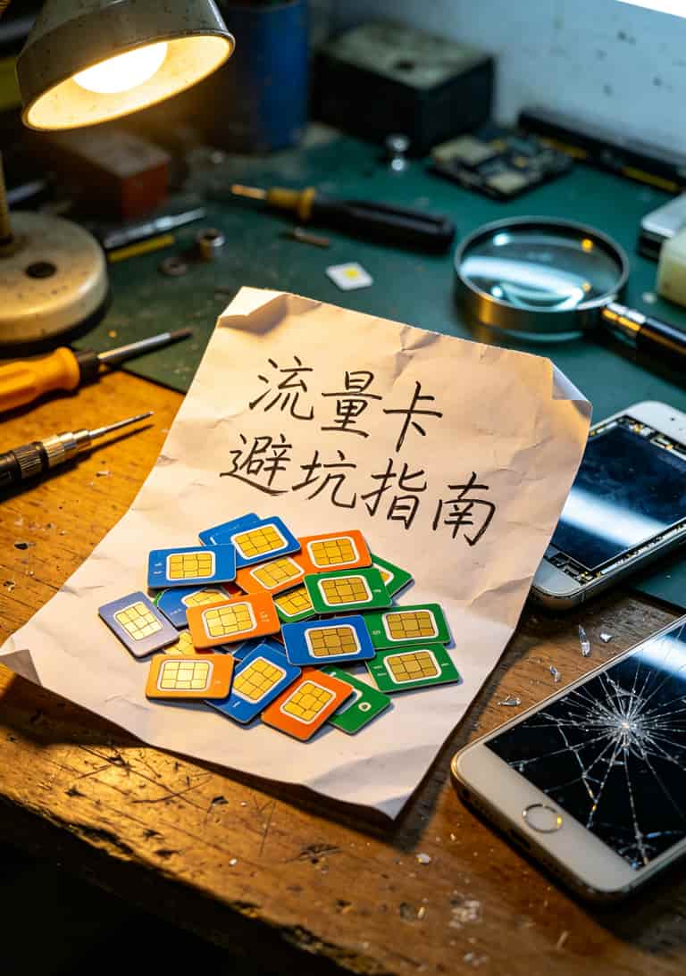 跑了5年手机店,终于搞懂电信9元卡流量办理的真相(附避坑清单) 手机网速测试截图显示1.2Mbps,标注“限速后连微信都发不出图”