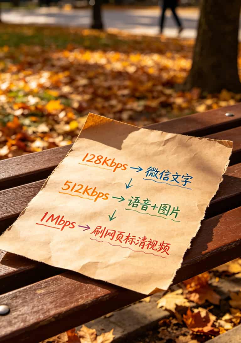 200元包年流量卡,我劝你辦之前先看这篇(内附10个实测标记) 不同网速下可做哪些事情的对照表