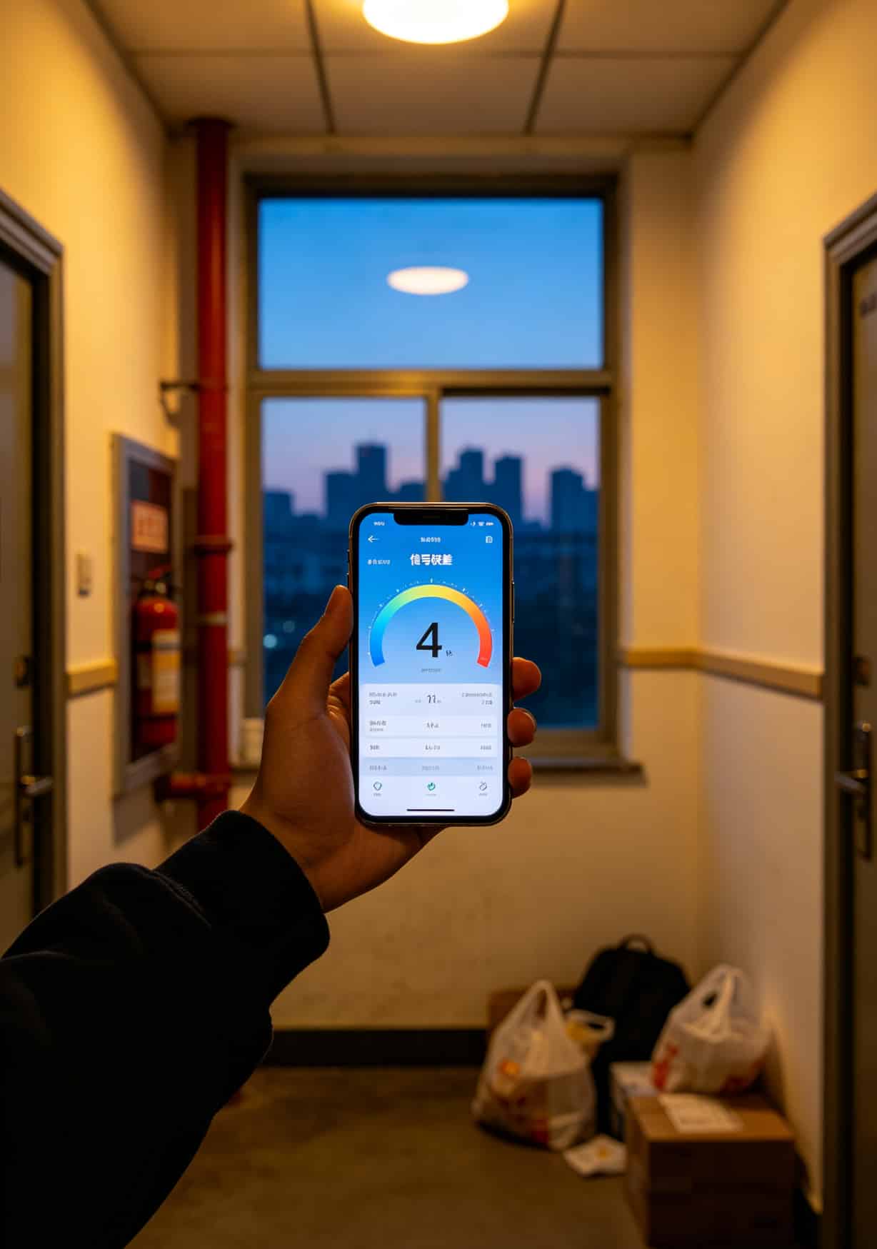 大学四年上网血泪史:一张80g大流量卡加二手随身WiFi,我比室友省了1400块 大学宿舍楼弱信号区域实测标注