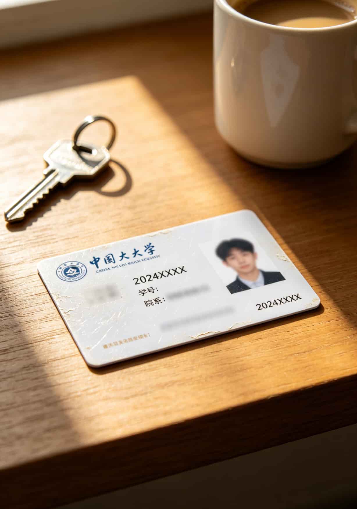 大学四年,别在手机卡上多交2000块冤枉钱!冰淇淋流量卡办理前先看这篇 学校发的实体校园卡正面特写,包含学生照片和学号信息