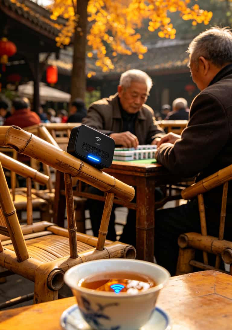 随身WiFi在户外使用场景实拍