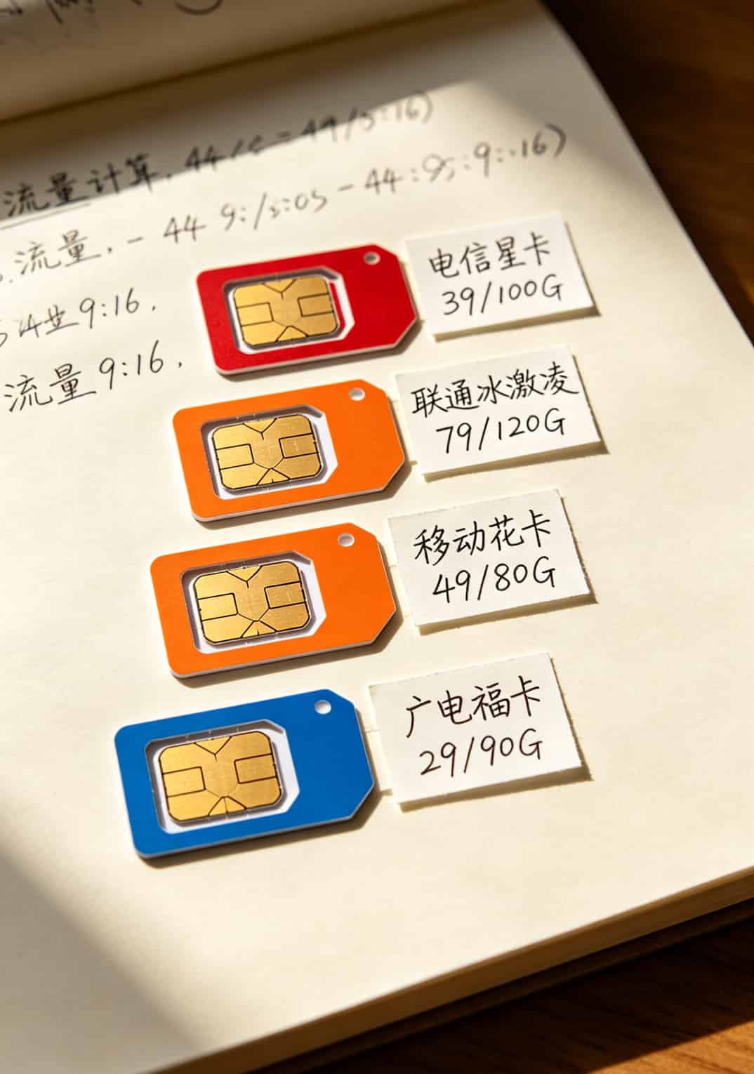 办流量卡踩坑三年,今天告诉你办理什么手机卡用流量多最划算(附实测) 四款主流流量卡套餐对比