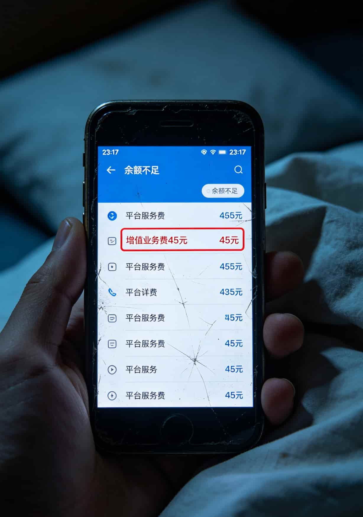 折腾了6张卡,跑了4趟营业厅,终于搞懂“9元100g全国通用流量卡”是咋回事 手机账单截图显示不明扣费45元