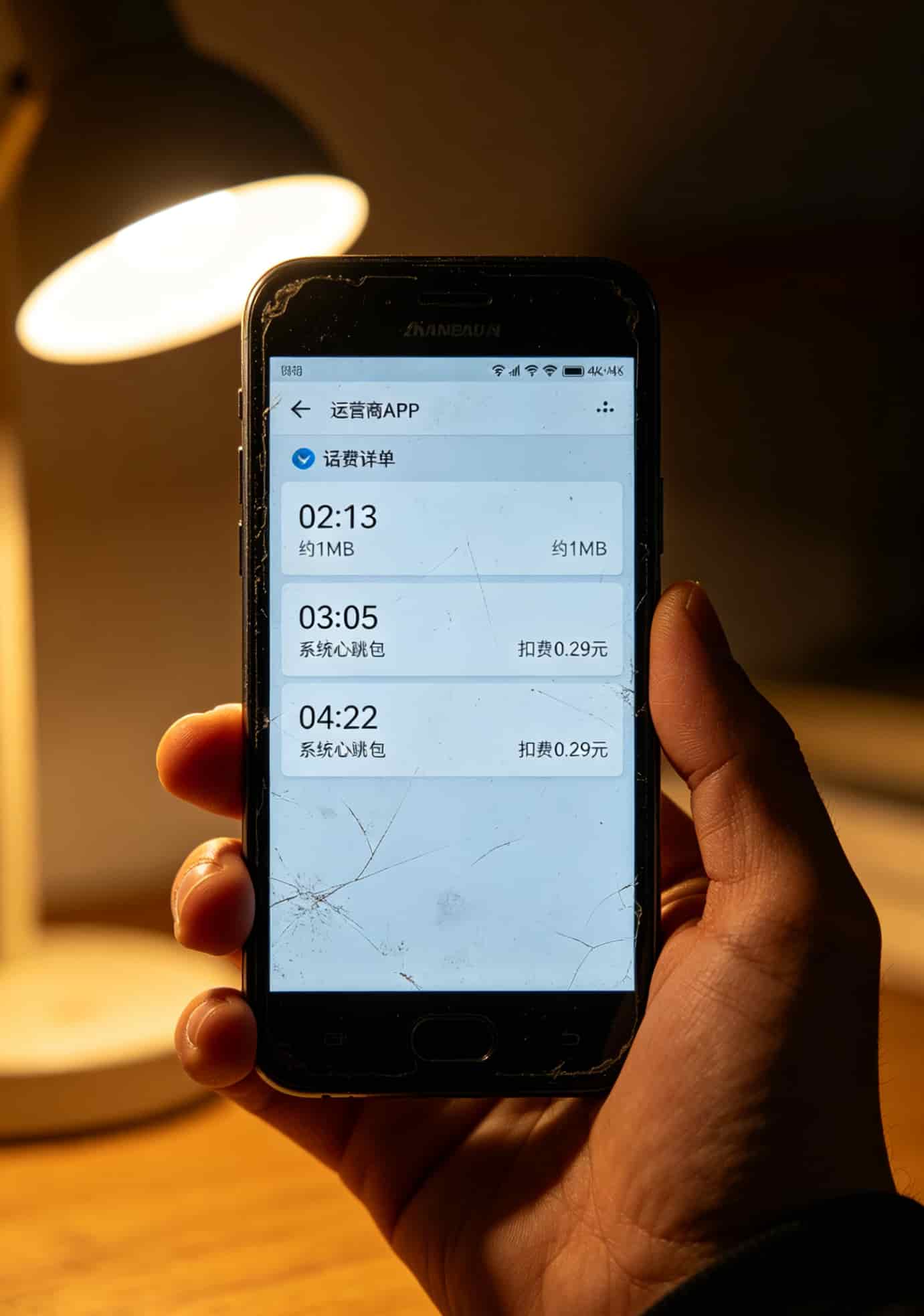 19元包月流量卡,究竟是馅饼还是陷阱?我帮你把账算明白了 手机话费详单显示凌晨未知流量扣费截图