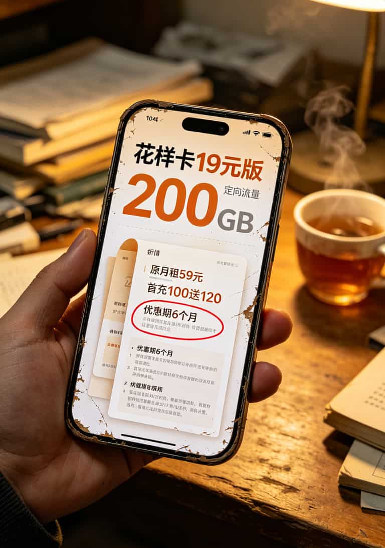 19块钱200G流量?别做梦了,我干这行七八年跟你说句大实话 花样卡套餐详情页截图