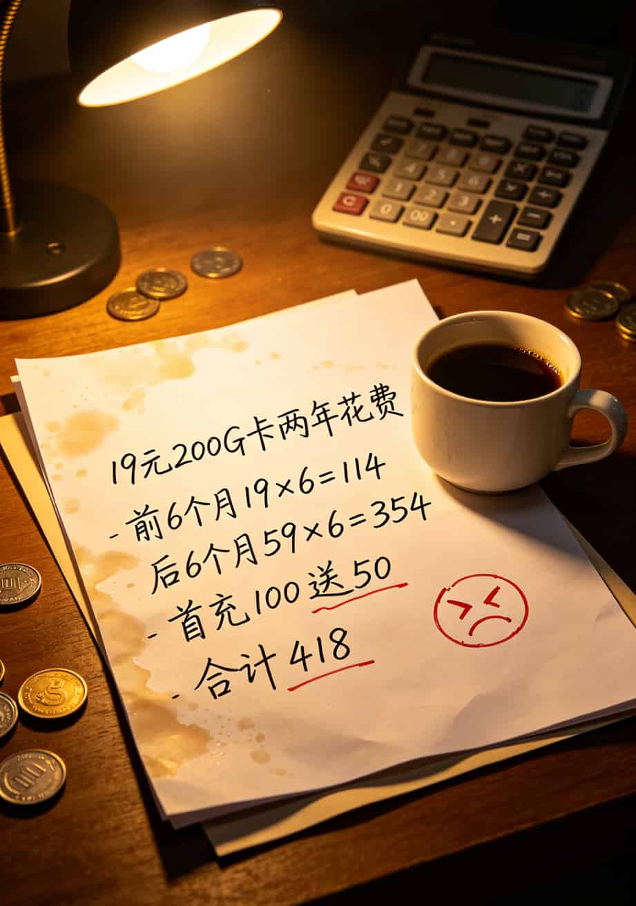19块钱200G流量?别做梦了,我干这行七八年跟你说句大实话 套餐年费用计算表