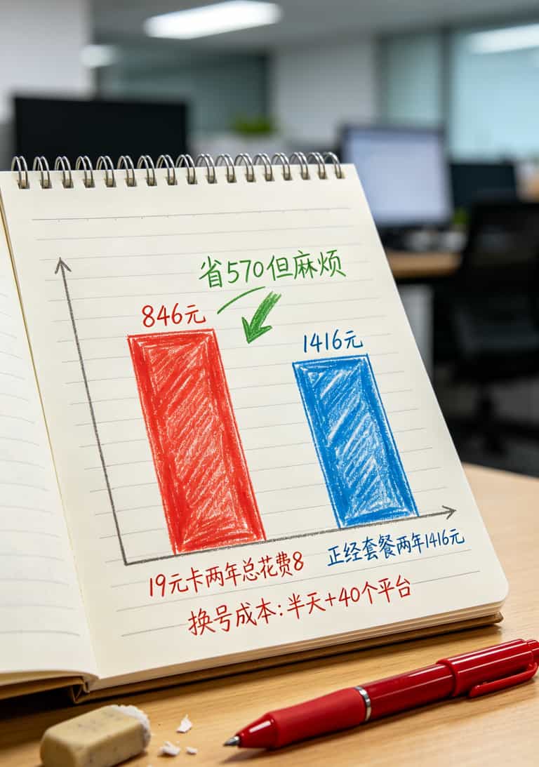 19块钱200G流量?别做梦了,我干这行七八年跟你说句大实话 两年话费对比柱状图