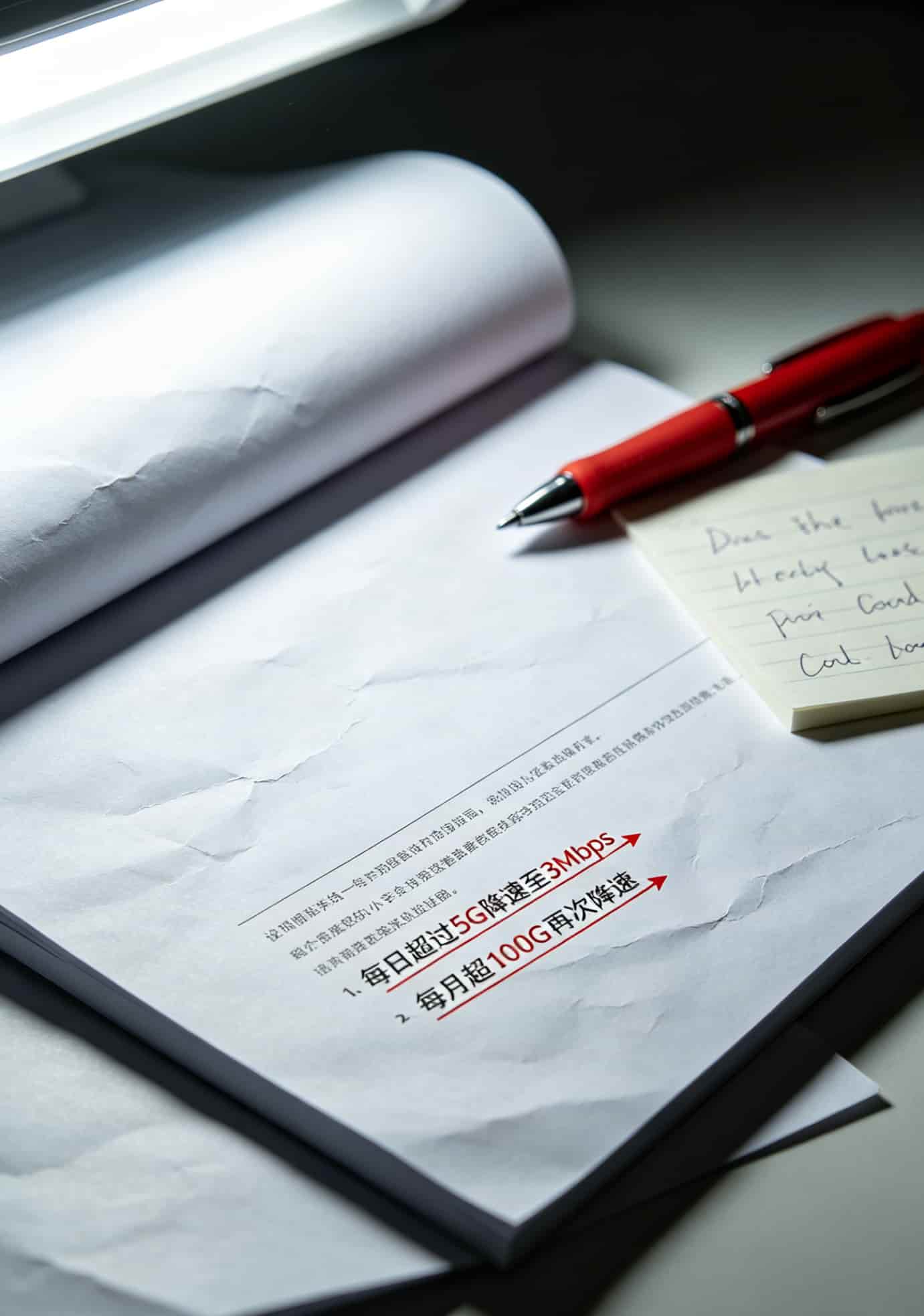 优度说明书小字限速条款特写